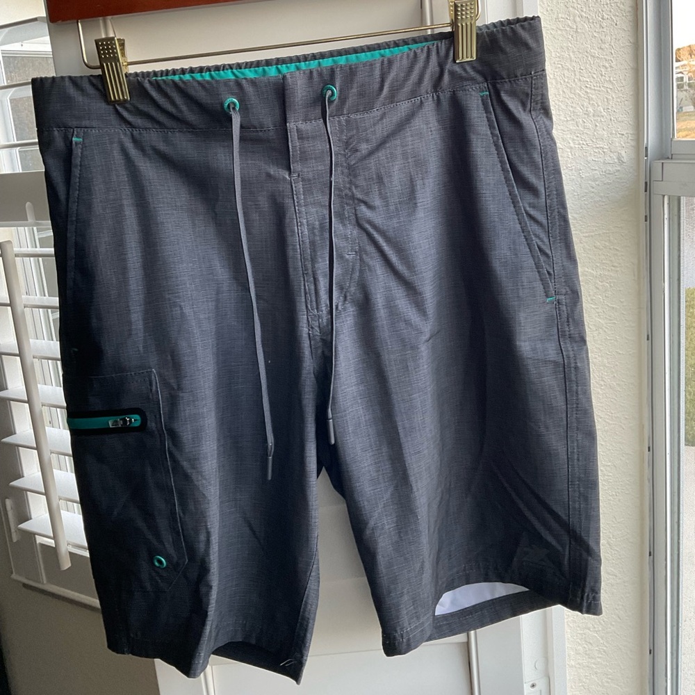 Men’s ZEROXPOSUR 360 Comfort Waist Mens Stretch Board Shorts, Small, Graphite